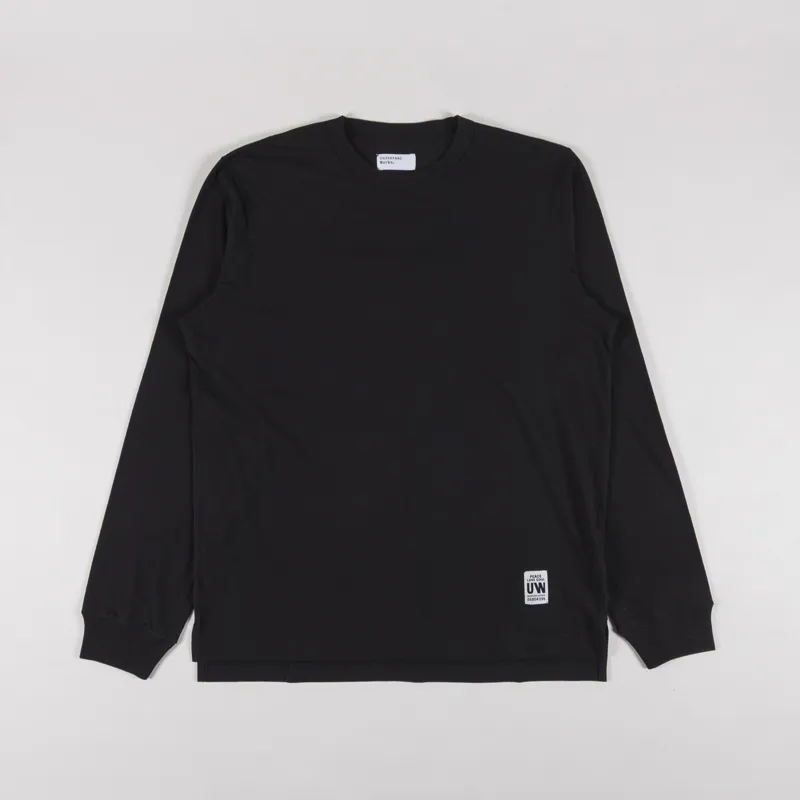 Universal Works Long Sleeve Core T Shirt Black Single Jersey