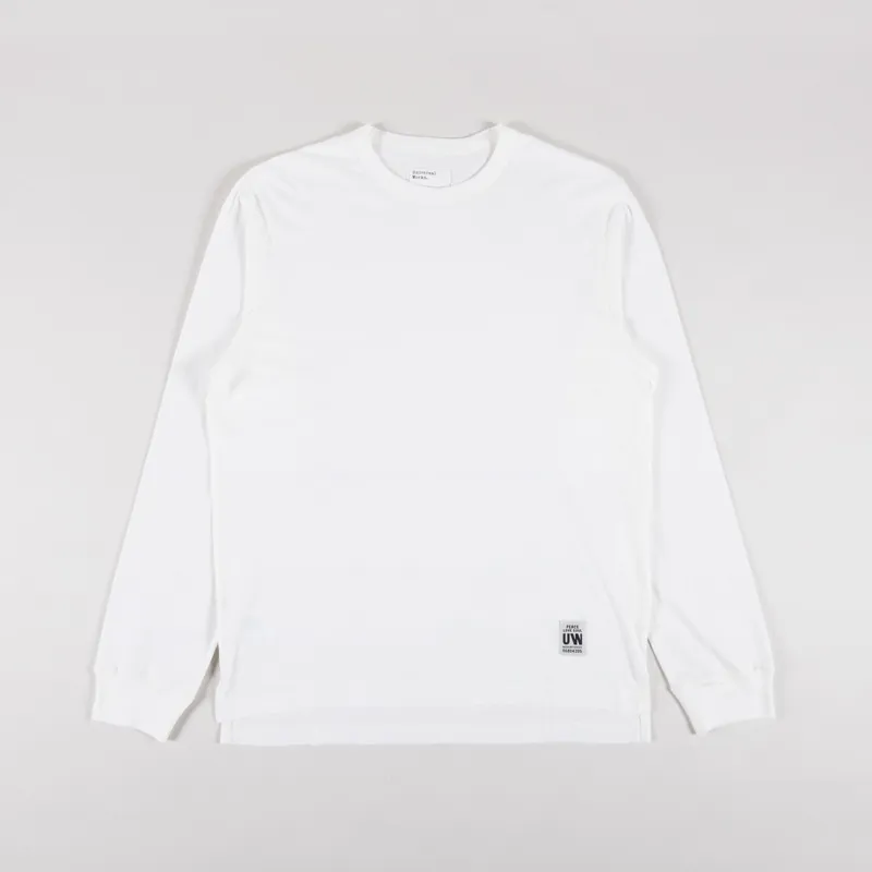 Universal Works Long Sleeve Core T Shirt Ecru Single Jersey
