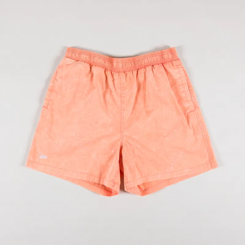 Patta Basic Acid Wash Swim Shorts Melon
