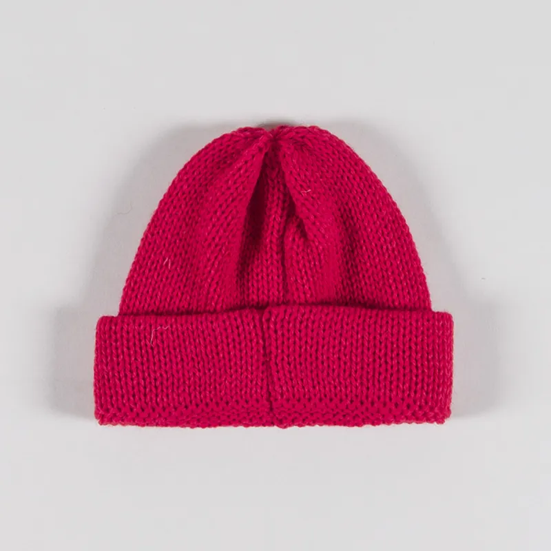 Universal Works Short Watch Cap Red British Wool-1