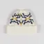 Universal Works Short Watch Cap Ecru Navy British Wool