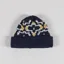 Universal Works Short Watch Cap Navy Ecru British Wool