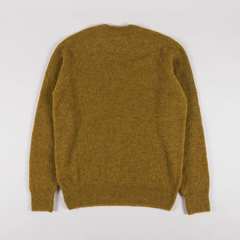 Universal Works Lyon Crew Gold Alpaca Knit-1