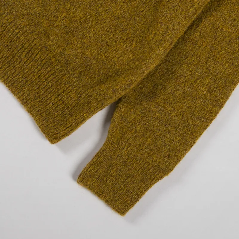 Universal Works Lyon Crew Gold Alpaca Knit-5