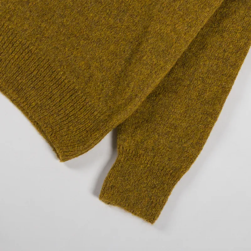 Universal Works Lyon Crew Gold Alpaca Knit-6