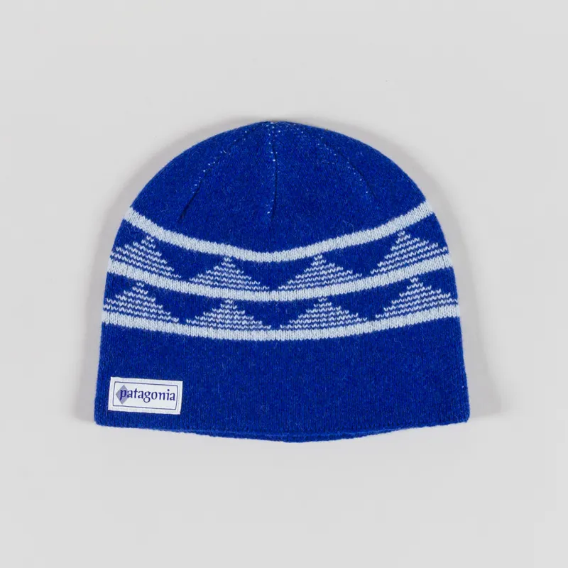 Patagonia Cinder Beanie Hut Tripper Stripe Cobalt Blue