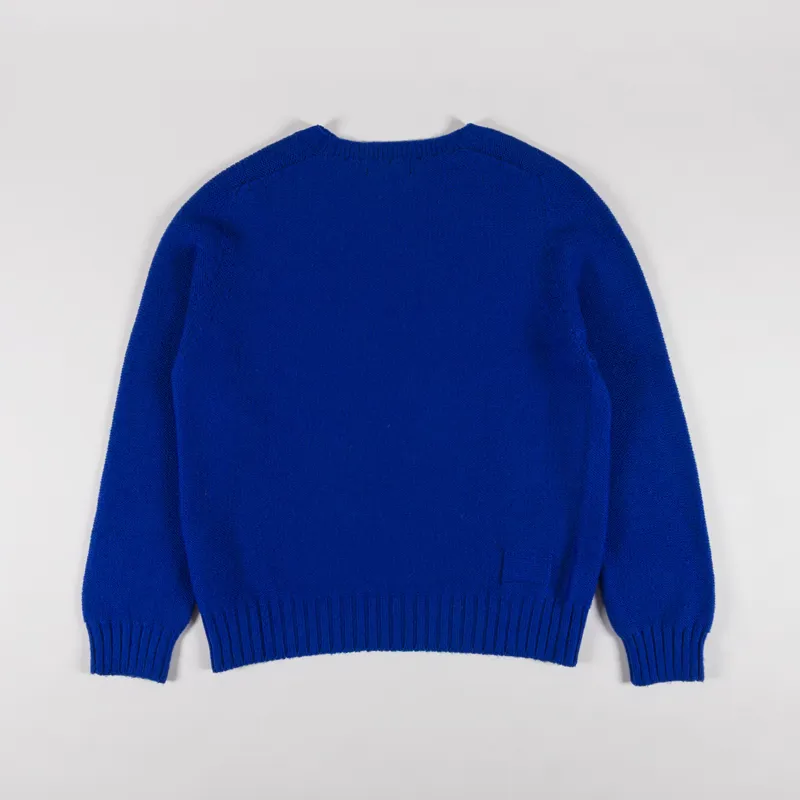 Universal Works Seamless Crew Work Blue Shetland Wild-1