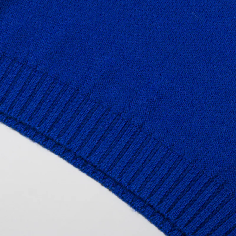 Universal Works Seamless Crew Work Blue Shetland Wild-4