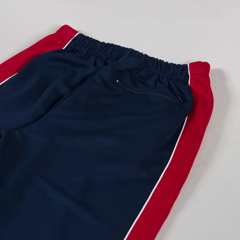 Patta Tricot Straight Track Pants Black Iris-4