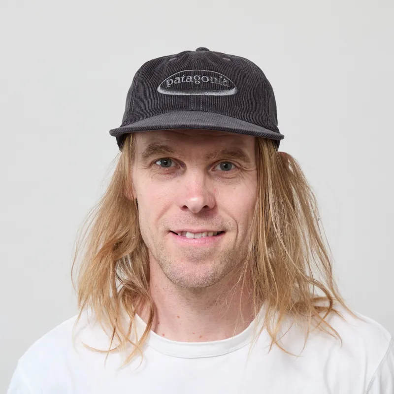 Patagonia Corduroy Cap '95 Oval Logo Ink Black-2