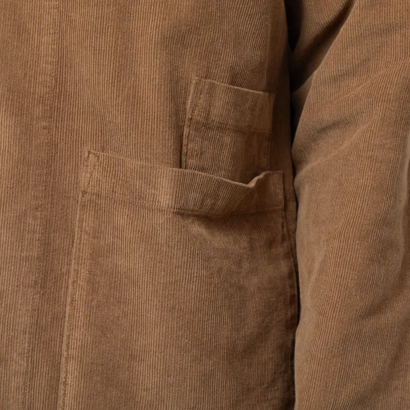 Universal Works Bakers Overshirt Khaki Organic Fine Cord-9