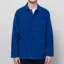 Universal Works Bakers Overshirt Work Blue Organic Fine Cord
