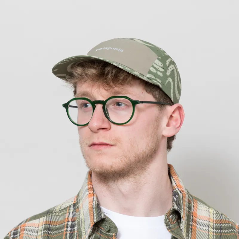 Patagonia Ultralightweight Ridge Hat Sand Waves Caper Green