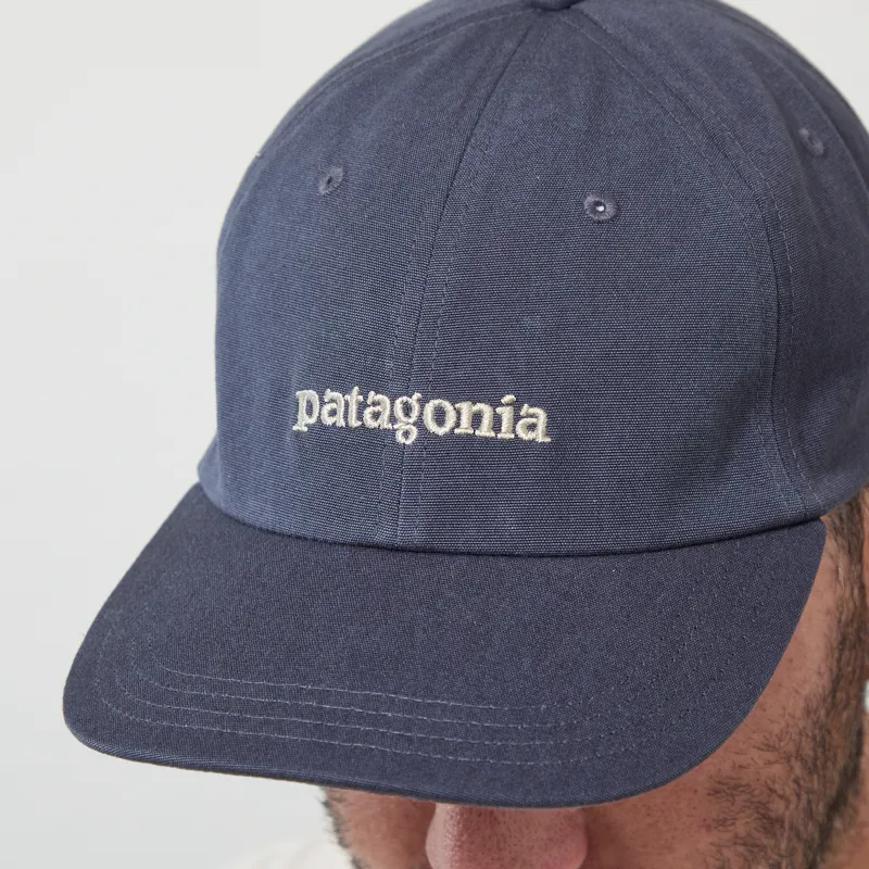 Patagonia Graphic Trad Cap Text Logo Smolder Blue-4