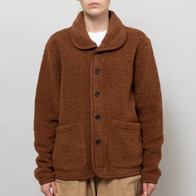 Universal Works Womens Lancaster Jacket Cumin Alvar Fleece