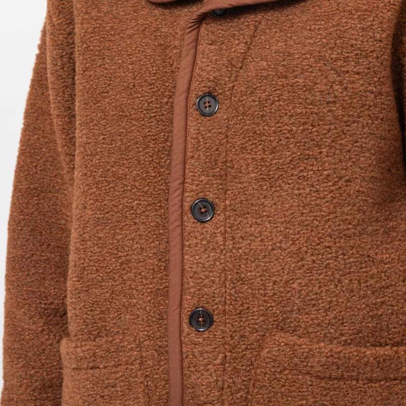 Universal Works Womens Lancaster Jacket Cumin Alvar Fleece-6