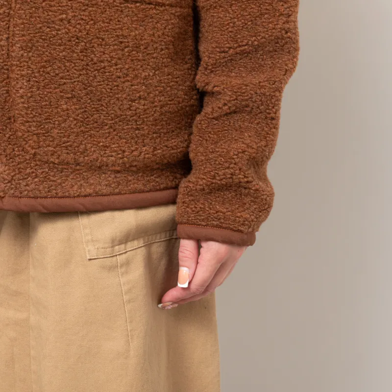 Universal Works Womens Lancaster Jacket Cumin Alvar Fleece-7