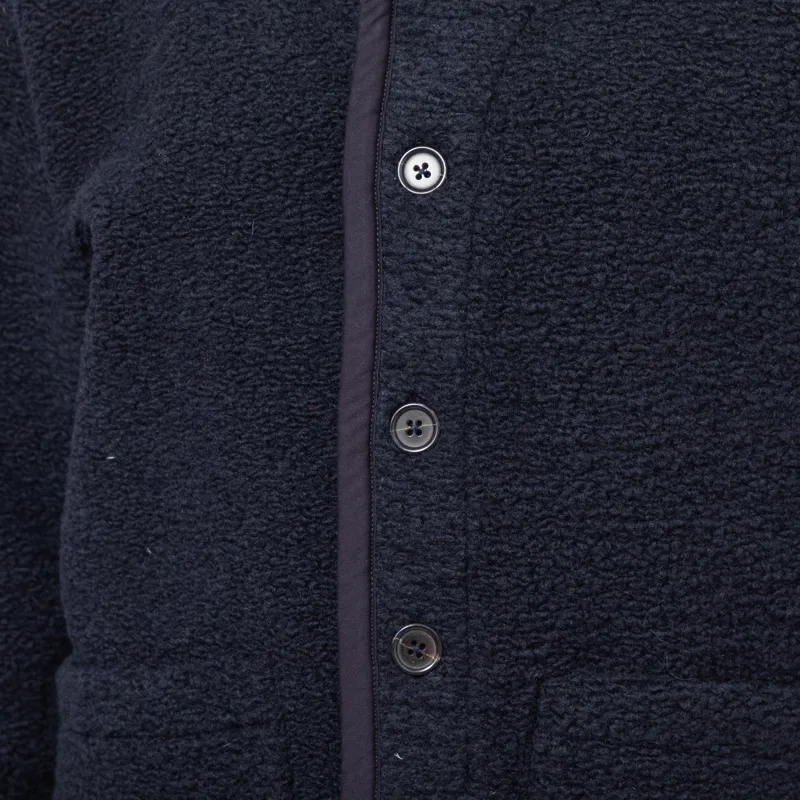 Universal Works Womens Lancaster Jacket Navy Alvar Fleece-6