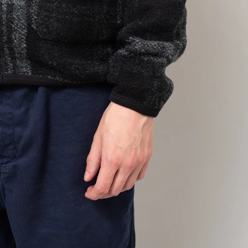 Universal Works Cardigan Grey MOH Check Fleece-9