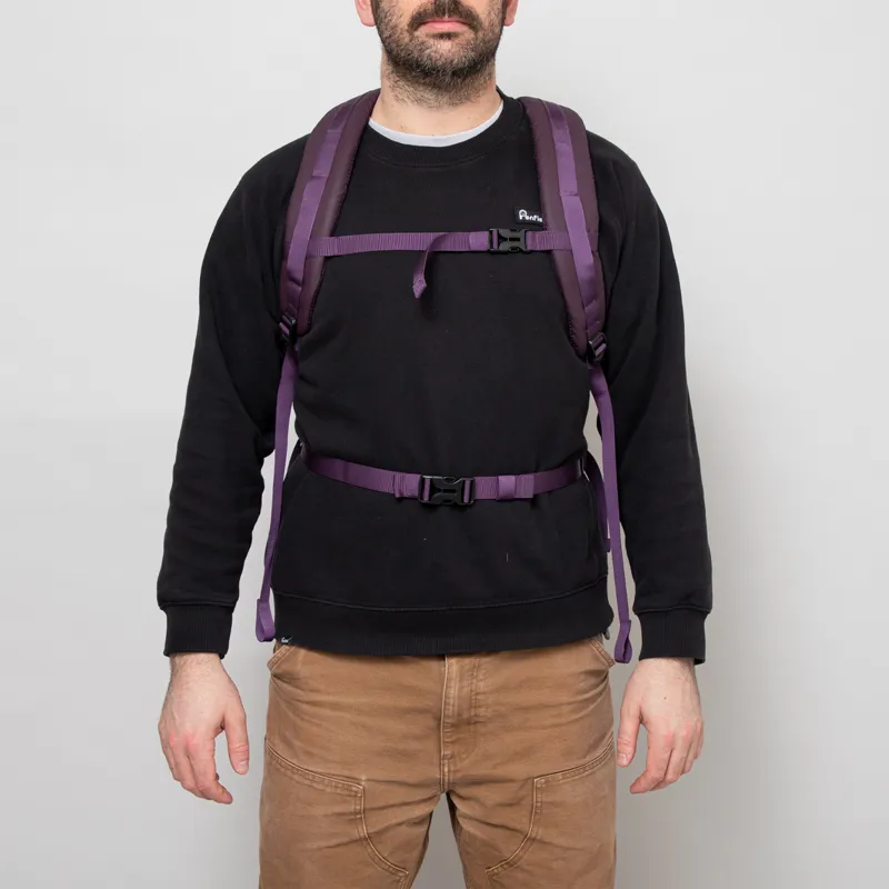 Elliker Wharfe Flap Over Backpack 22L Purple-6