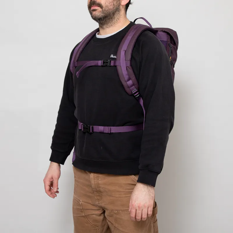 Elliker Wharfe Flap Over Backpack 22L Purple-3