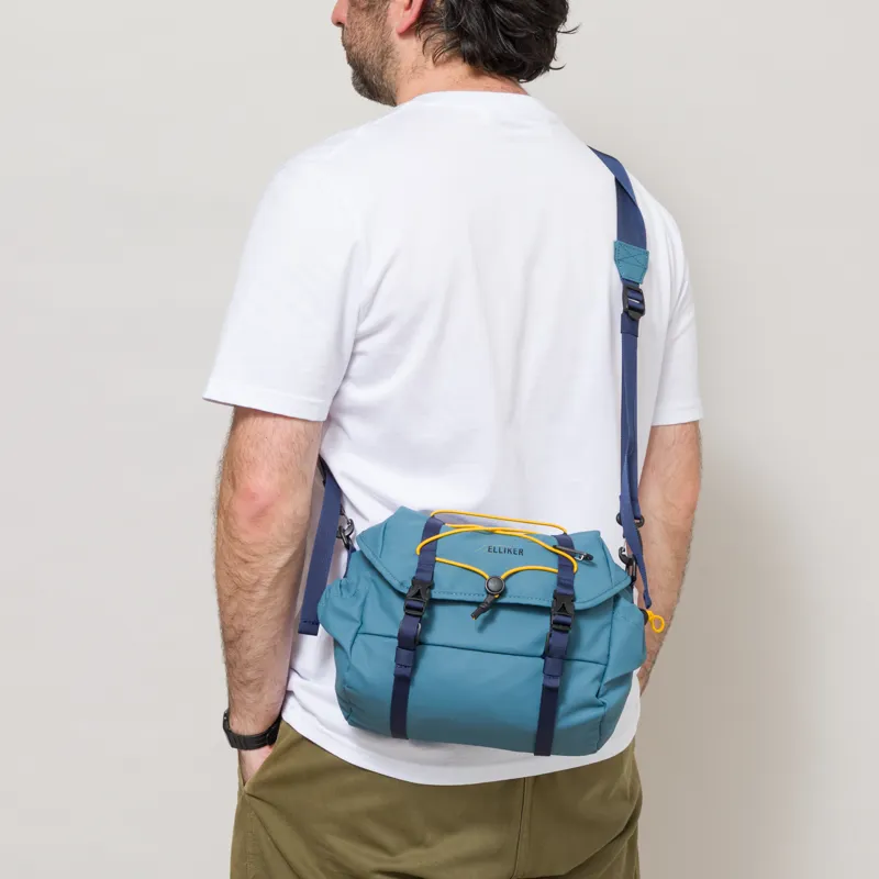 Elliker Oaken Handlebar Crossbody Bag Steel Blue