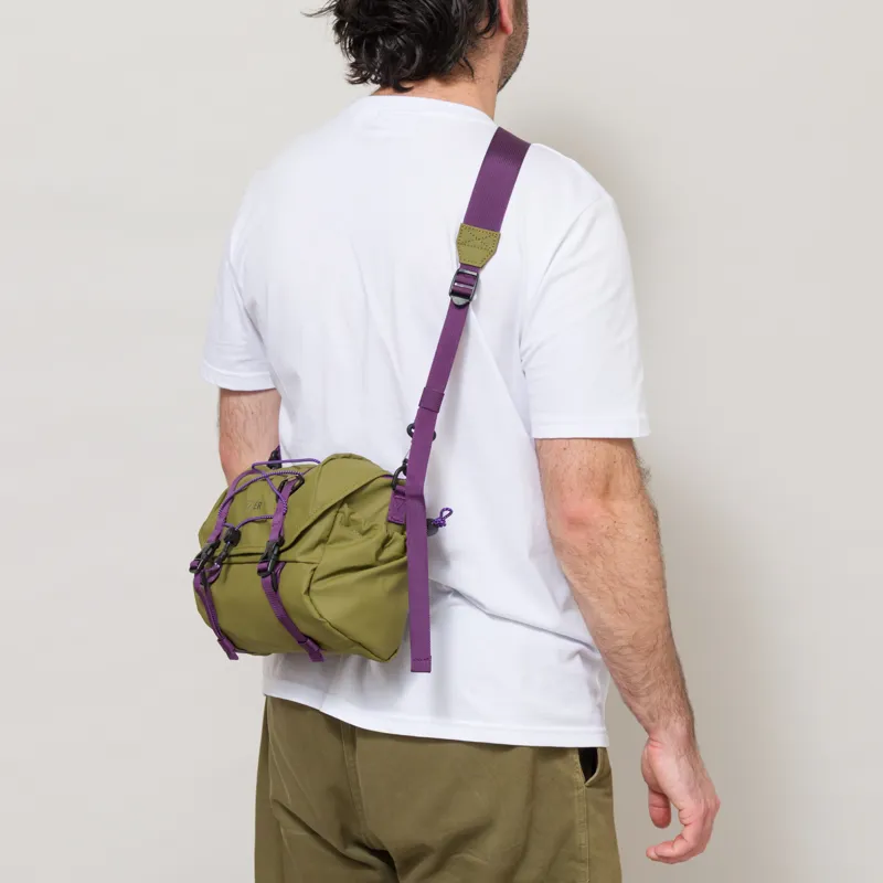 Elliker Oaken Handlebar Crossbody Bag Khaki-2