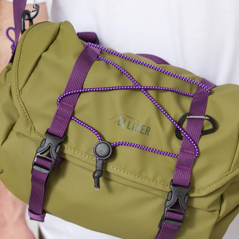 Elliker Oaken Handlebar Crossbody Bag Khaki-5