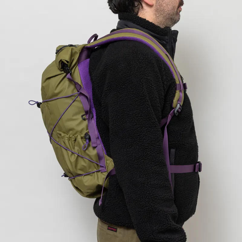 Elliker Buckden Roll Top Backpack 24/35L Khaki-4