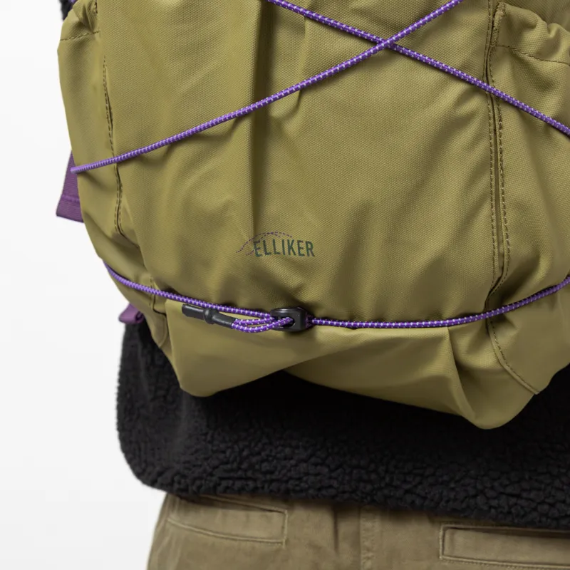 Elliker Buckden Roll Top Backpack 24/35L Khaki-12