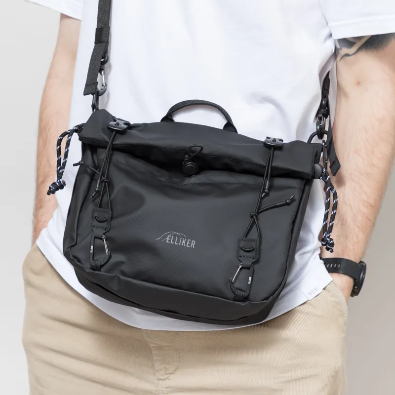 Elliker Nidder Roll Top Crossbody Bag 6L Black-3