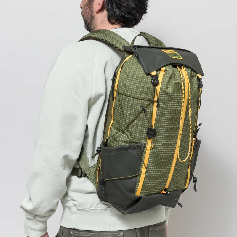 Elliker x Hikerdelic Cautley Flap Over Backpack Green Yellow-1