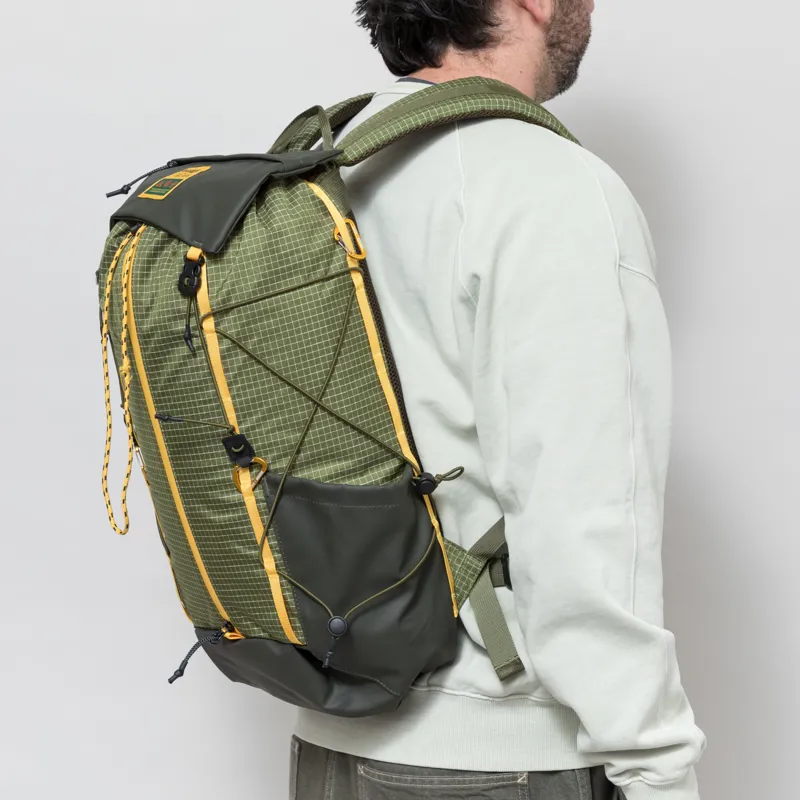 Elliker x Hikerdelic Cautley Flap Over Backpack Green Yellow-3