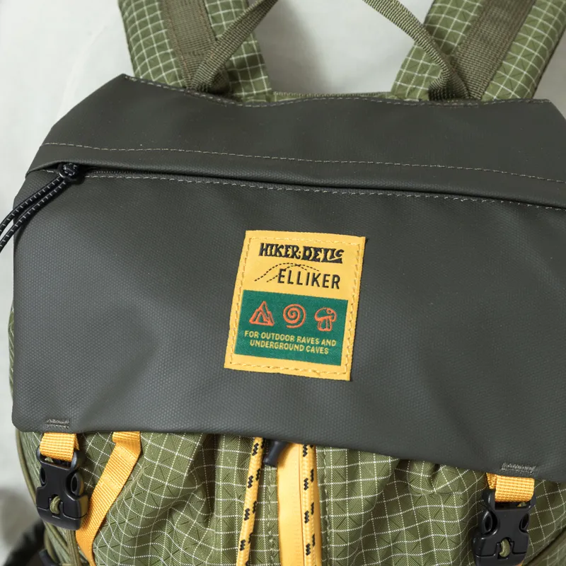 Elliker x Hikerdelic Cautley Flap Over Backpack Green Yellow-7