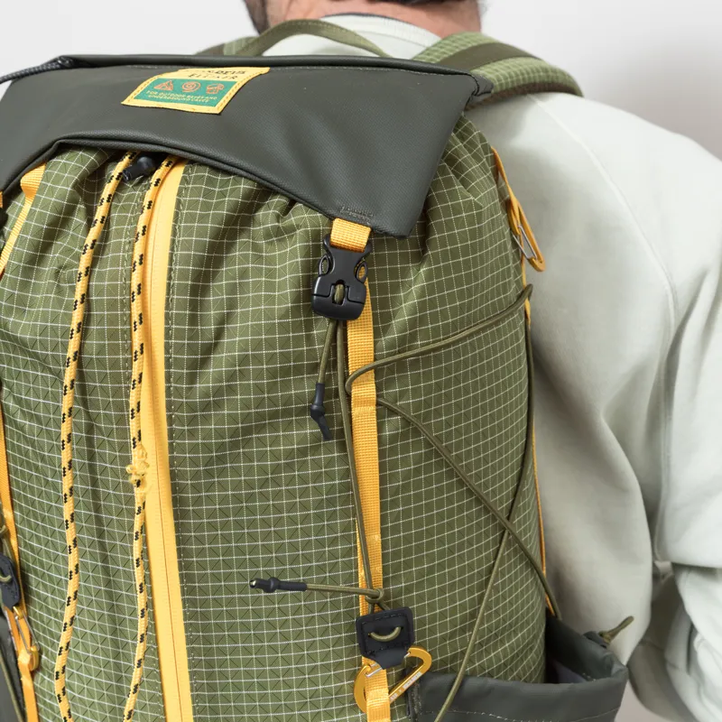 Elliker x Hikerdelic Cautley Flap Over Backpack Green Yellow-8