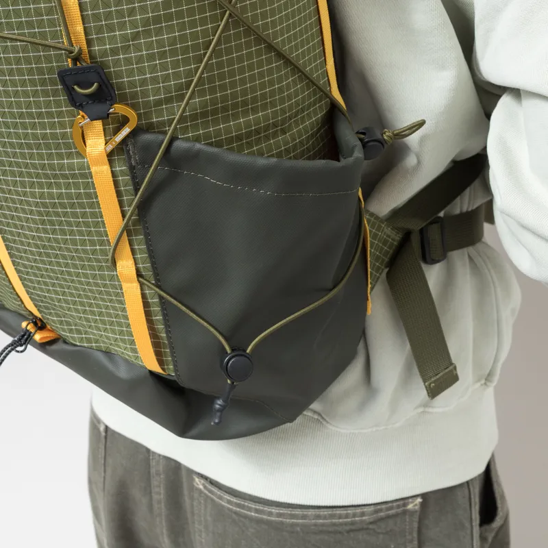 Elliker x Hikerdelic Cautley Flap Over Backpack Green Yellow-11