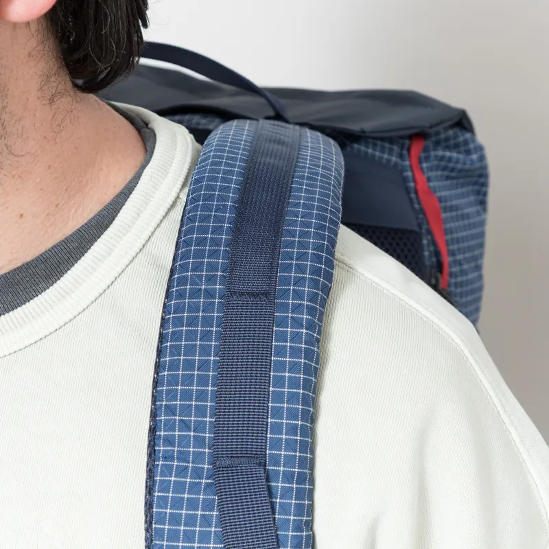 Elliker x Hikerdelic Cautley Flap Over Backpack Navy Red-11