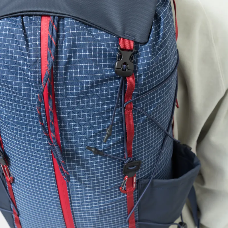 Elliker x Hikerdelic Cautley Flap Over Backpack Navy Red-8