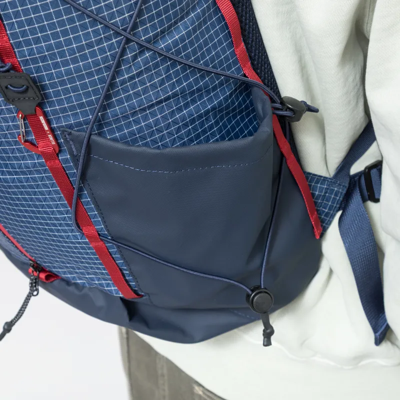 Elliker x Hikerdelic Cautley Flap Over Backpack Navy Red-7