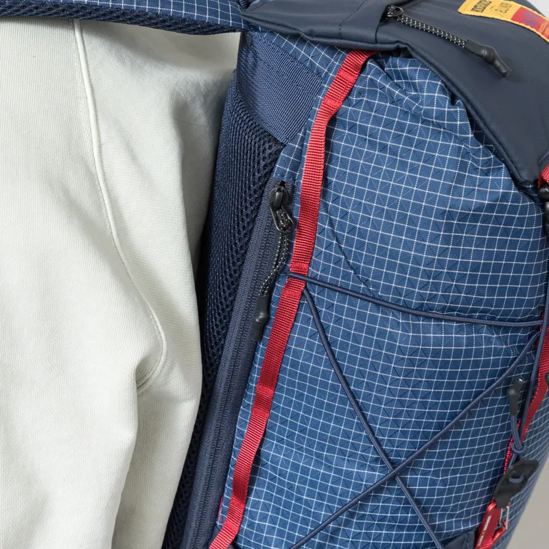 Elliker x Hikerdelic Cautley Flap Over Backpack Navy Red-9