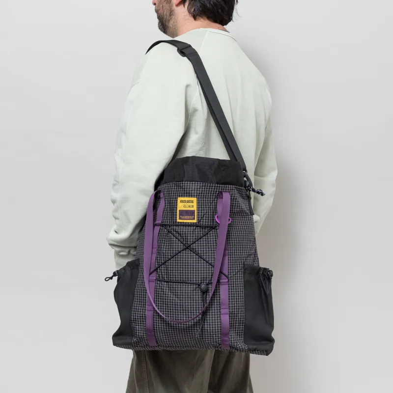 Elliker x Hikerdelic Carston Tote Bag 13L Black Purple-2