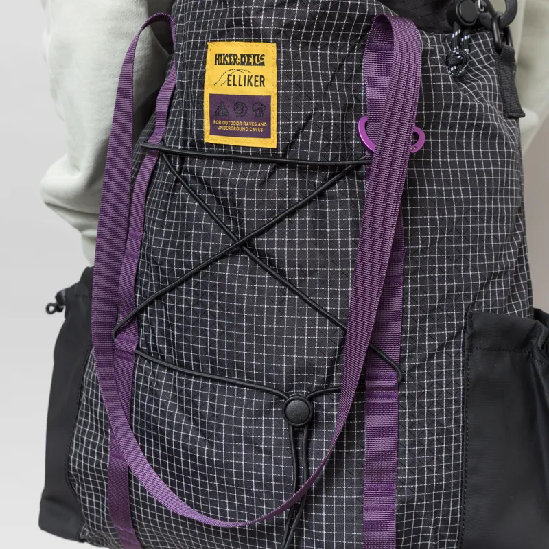 Elliker x Hikerdelic Carston Tote Bag 13L Black Purple-5