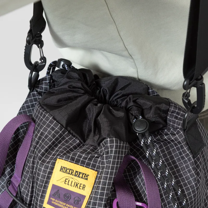 Elliker x Hikerdelic Carston Tote Bag 13L Black Purple-4