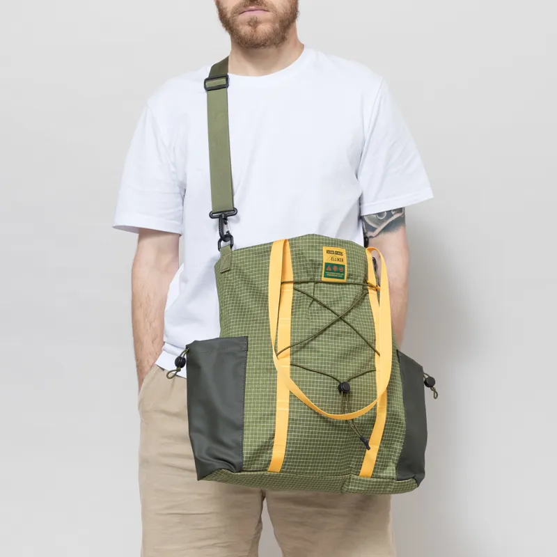 Elliker x Hikerdelic Carston Tote Bag 13L Green Yellow-2