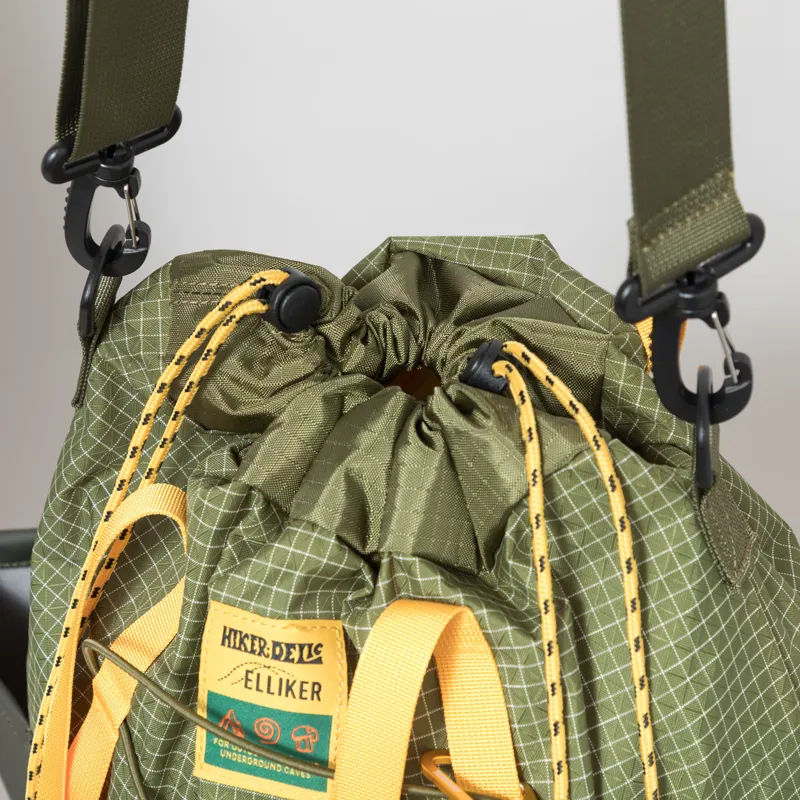 Elliker x Hikerdelic Carston Tote Bag 13L Green Yellow-3
