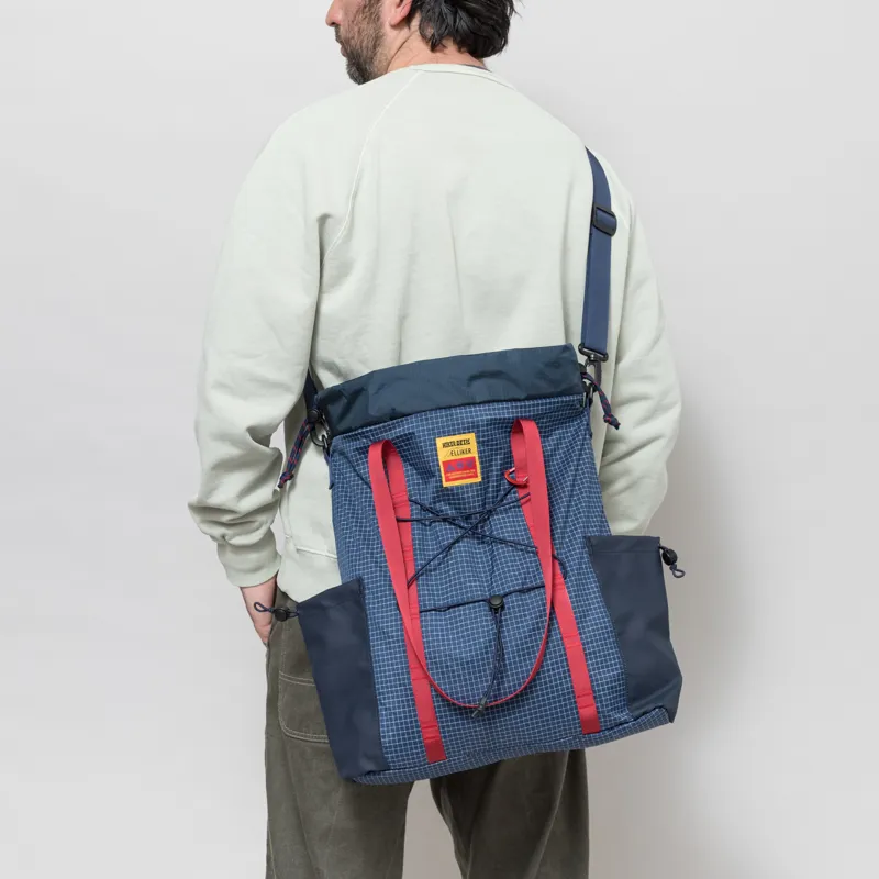 Elliker x Hikerdelic Carston Tote Bag 13L Navy Red-1