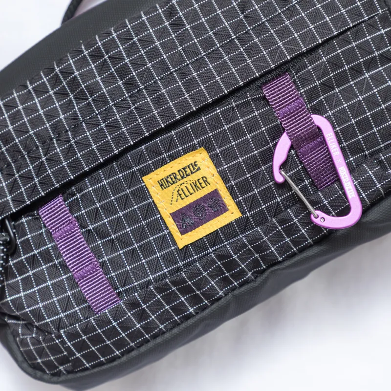 Elliker x Hikerdelic Semer Sling Bag 1L Black Purple-5