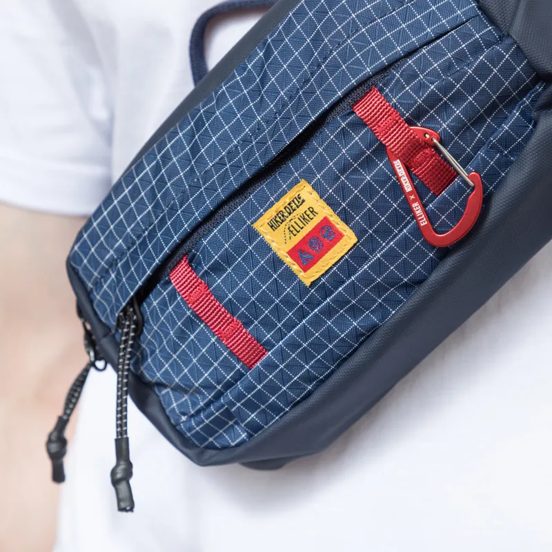 Elliker x Hikerdelic Semer Sling Bag 1L Navy Red-5