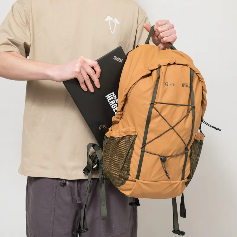 Elliker x Working Class Heroes Kiln Hooded Zip Top Backpack Dark Sand-6