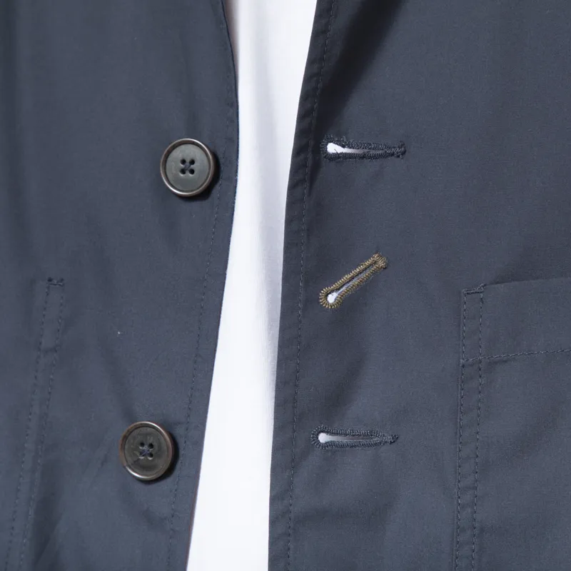 Universal Works Bakers Jacket Navy Recycled Poly Tech-6